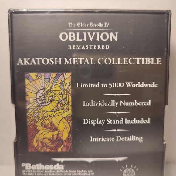 The Elder Scrolls IV Oblivion Akatosh Ingot Official Bethesda Metal Figurine - Picture 2 of 5
